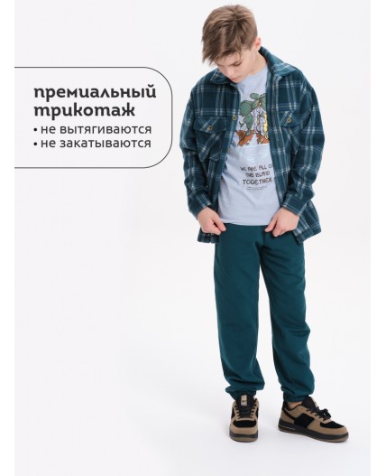 Брюки для мальчиков Изумрудный(14)