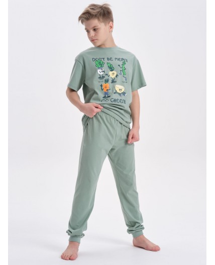 Пижама для мальчиков Светло-зеленый(60)
