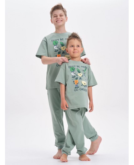 Пижама для мальчиков Светло-зеленый(60)