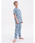 Пижама для мальчиков Голубой(9)