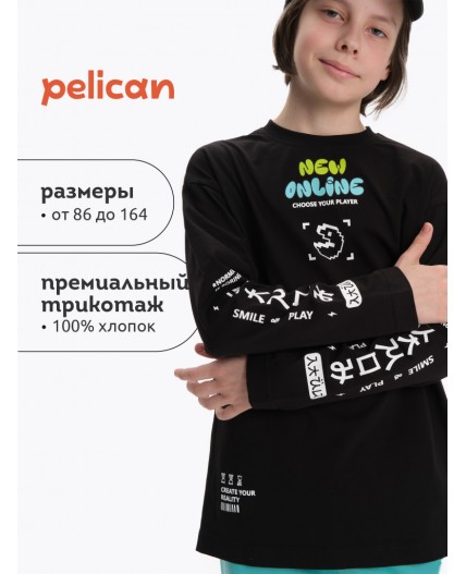 Джемпер для мальчиков Черный(49)