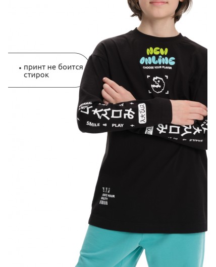 Джемпер для мальчиков Черный(49)