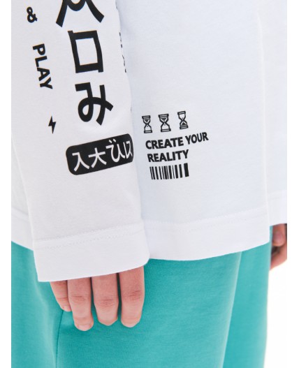 Джемпер для мальчиков Белый(2)