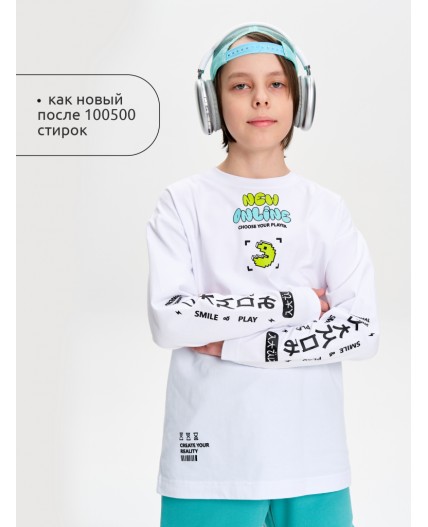 Джемпер для мальчиков Белый(2)