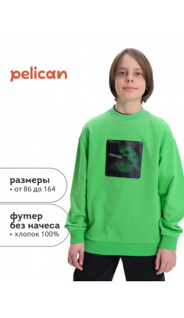 Толстовка для мальчиков Салатовый(38)