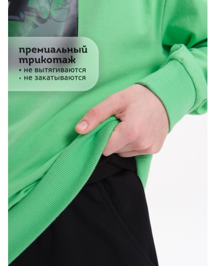 Толстовка для мальчиков Салатовый(38)