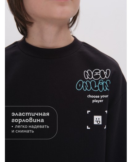 Толстовка для мальчиков Черный(49)