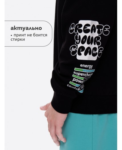 Толстовка для мальчиков Черный(49)