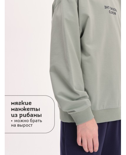 Толстовка для мальчиков Светло-зеленый(60)