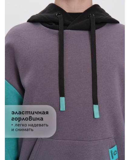 Толстовка для мальчиков Серый(40)