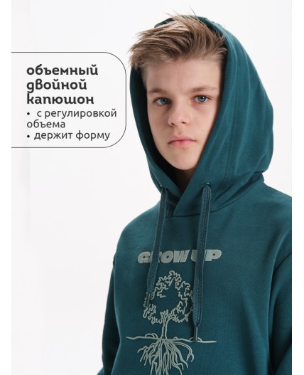 Толстовка для мальчиков Изумрудный(14)
