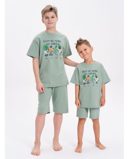 Пижама для мальчиков Светло-зеленый(60)
