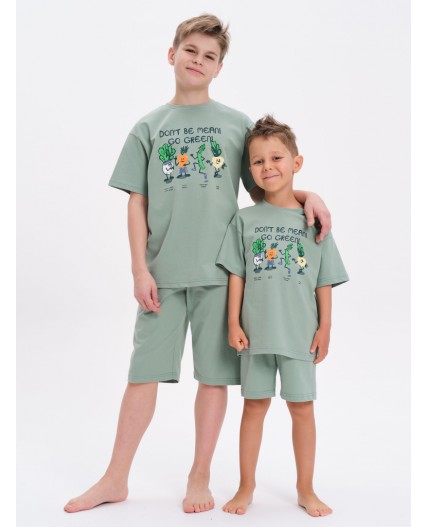 Пижама для мальчиков Светло-зеленый(60)