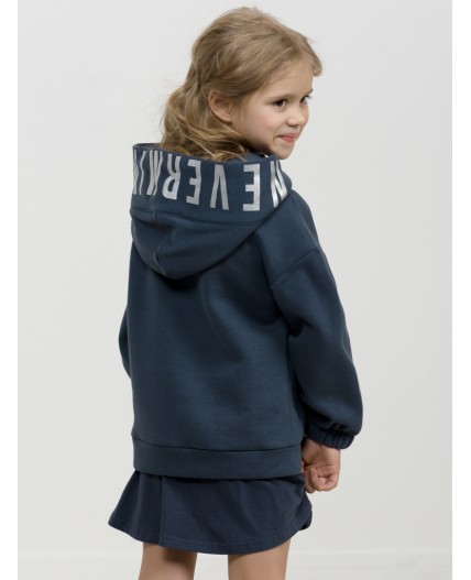 Толстовка для девочек Темно-серый(43)