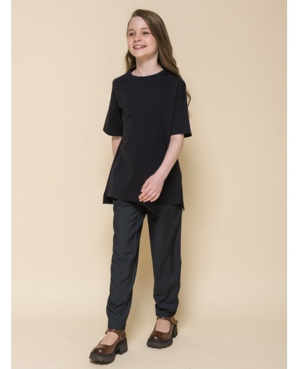 Футболка для девочек Черный(49)