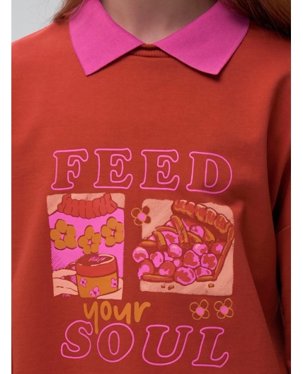 Толстовка для девочек Шоколадный(50)