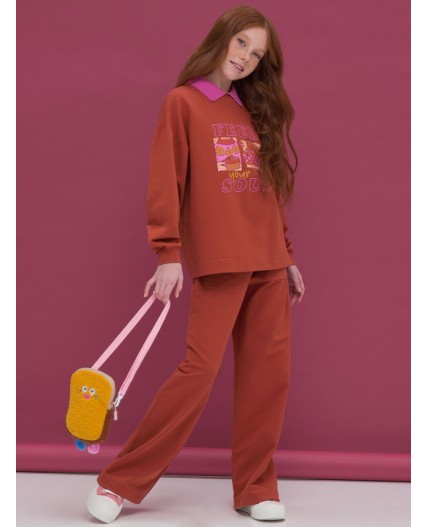 Толстовка для девочек Шоколадный(50)