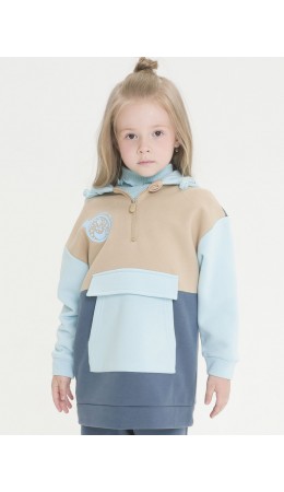 Толстовка для девочек Темно-серый(43)