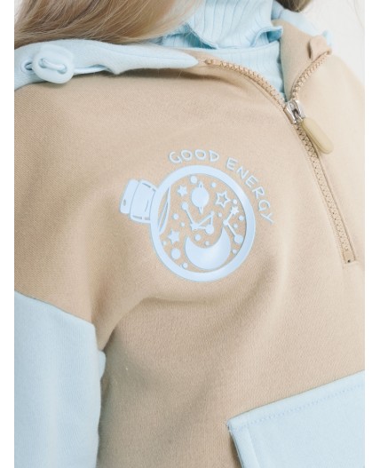 Толстовка для девочек Темно-серый(43)