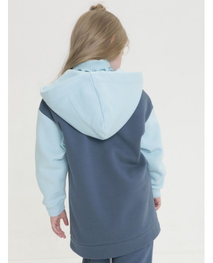 Толстовка для девочек Темно-серый(43)