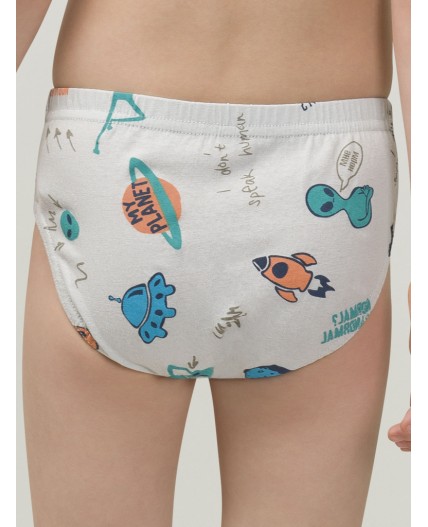 Трусы для мальчиков Темно-синий/светло-серый/кораловый(54/53/16)