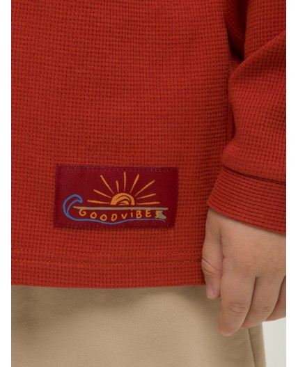 Джемпер для мальчиков Терракотовый(44)