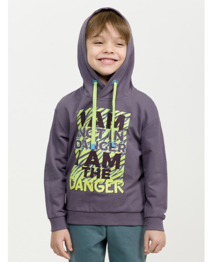 Толстовка для мальчиков Серый(40)