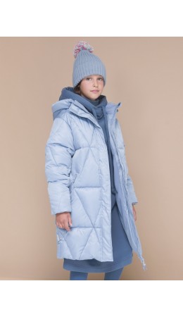 Пальто для девочек Серый(40)