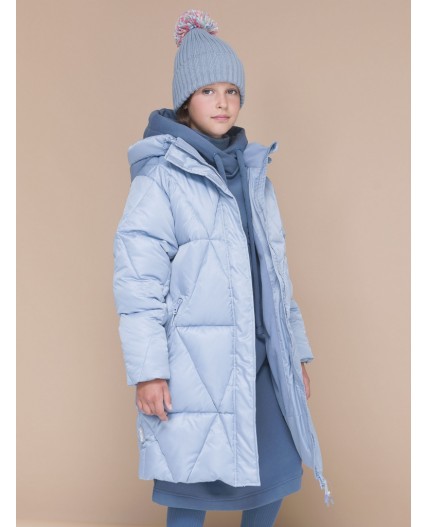 Пальто для девочек Серый(40)