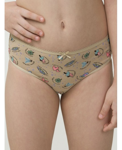 Трусы для девочек Голубой/песочный/розовый(9/34/37)