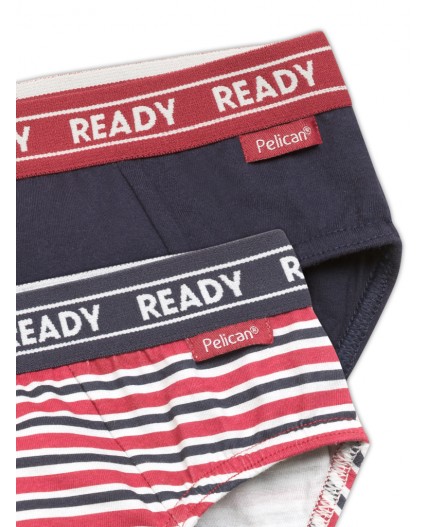 Трусы для мальчиков Бордовый/темно-синий(5/54)