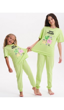 Пижама для девочек Яблочный(51)