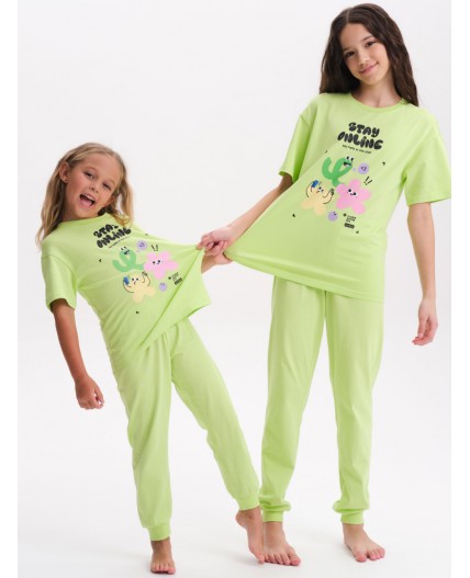 Пижама для девочек Яблочный(51)