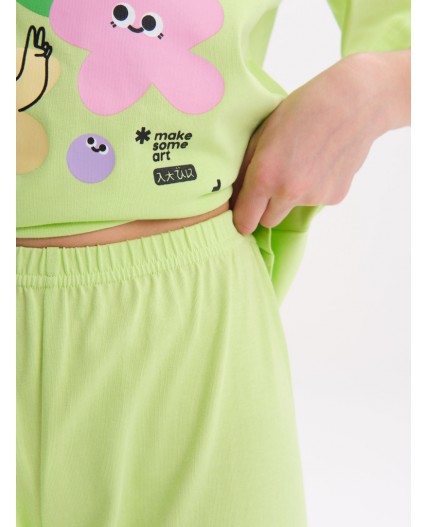 Пижама для девочек Яблочный(51)