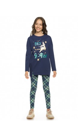 Комплект для девочек Темно-синий(54)