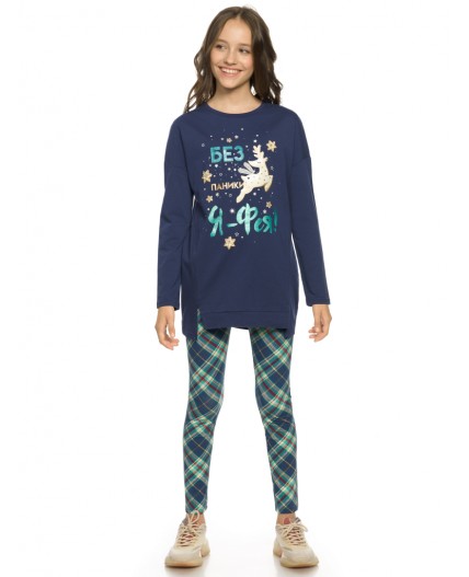 Комплект для девочек Темно-синий(54)