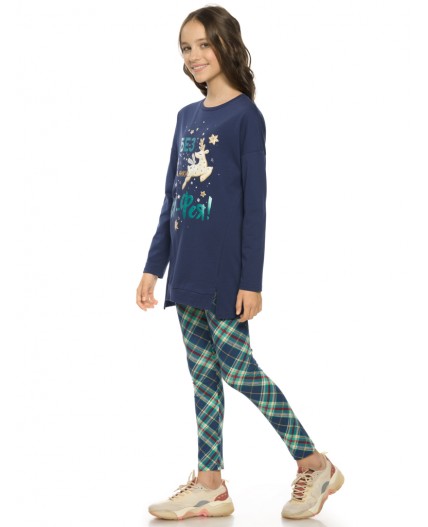 Комплект для девочек Темно-синий(54)