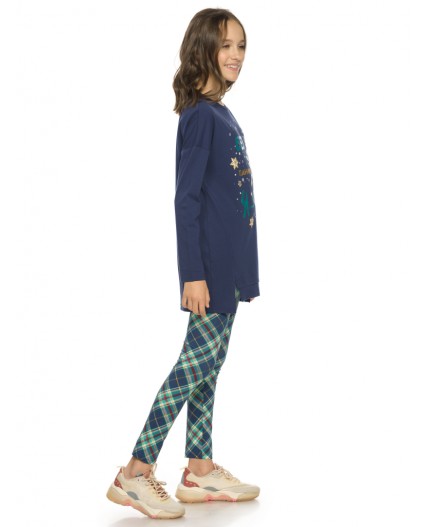 Комплект для девочек Темно-синий(54)