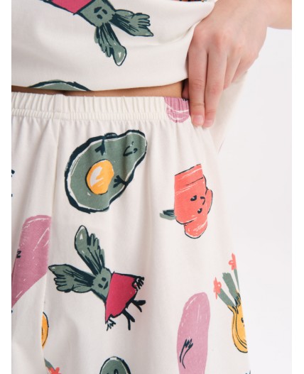 Пижама для девочек Молочный(28)