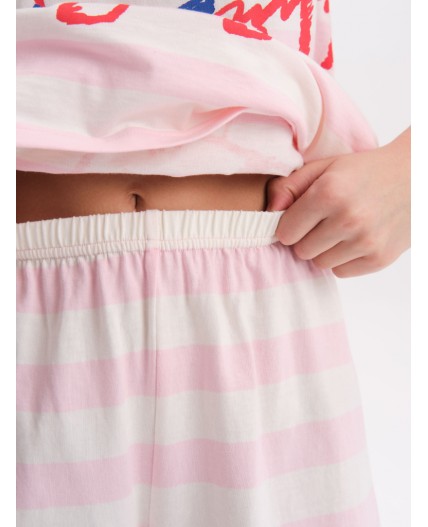 Пижама для девочек Бледно-розовый(65)