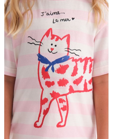 Пижама для девочек Бледно-розовый(65)