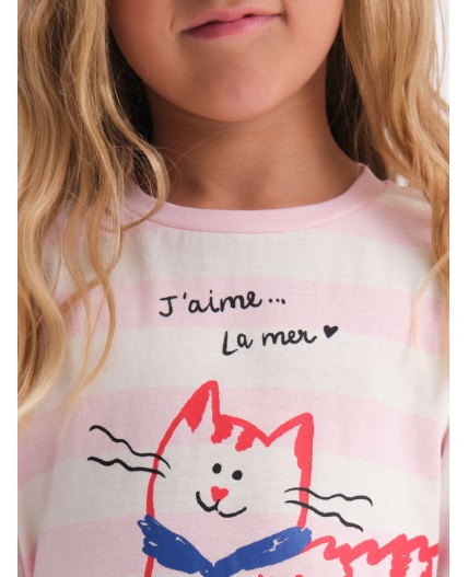 Пижама для девочек Бледно-розовый(65)