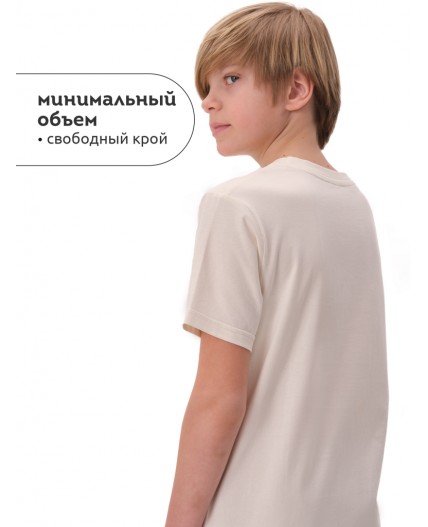 Футболка для мальчиков Молочный(28)