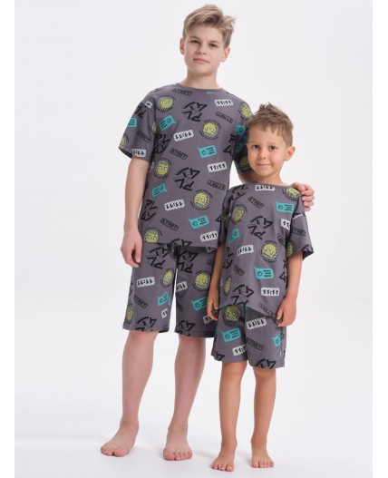 Пижама для мальчиков Серый(40)