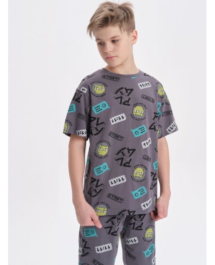 Пижама для мальчиков Серый(40)