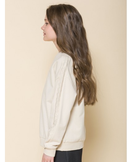 Толстовка для девочек Кремовый(19)