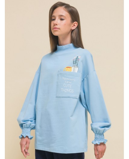 Толстовка для девочек Голубой(9)