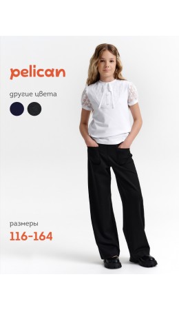 Брюки для девочек Черный(49)