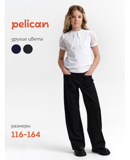 Брюки для девочек Черный(49)