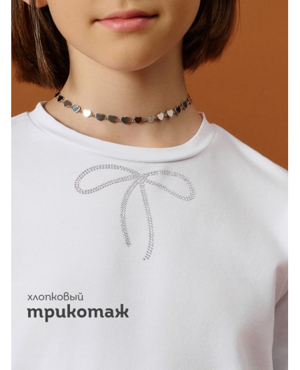 Джемпер для девочек Белый(2)